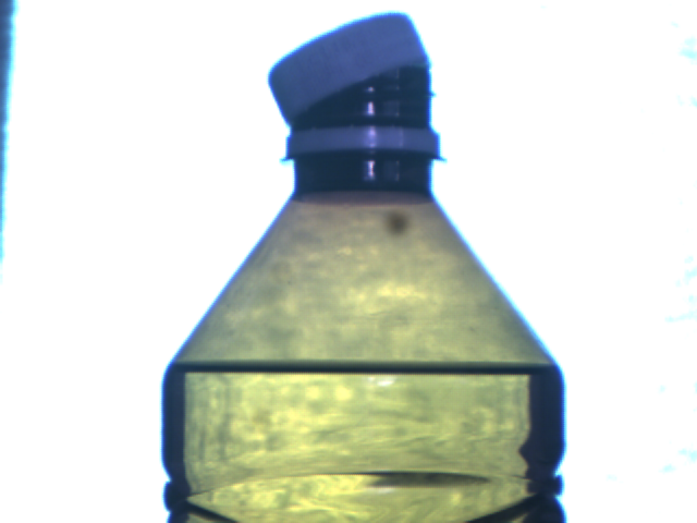 Visual inspection of the level in the bottle and the quality of the closure
